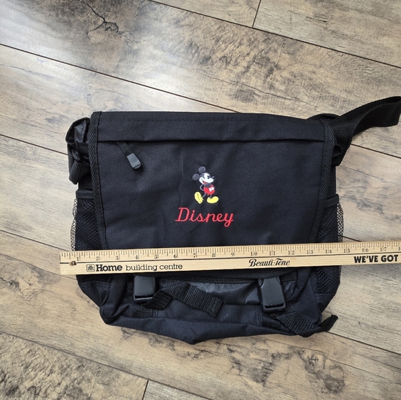 Disney Black Messenger Bag, Tons Of Pockets! - Picture 11 of 12